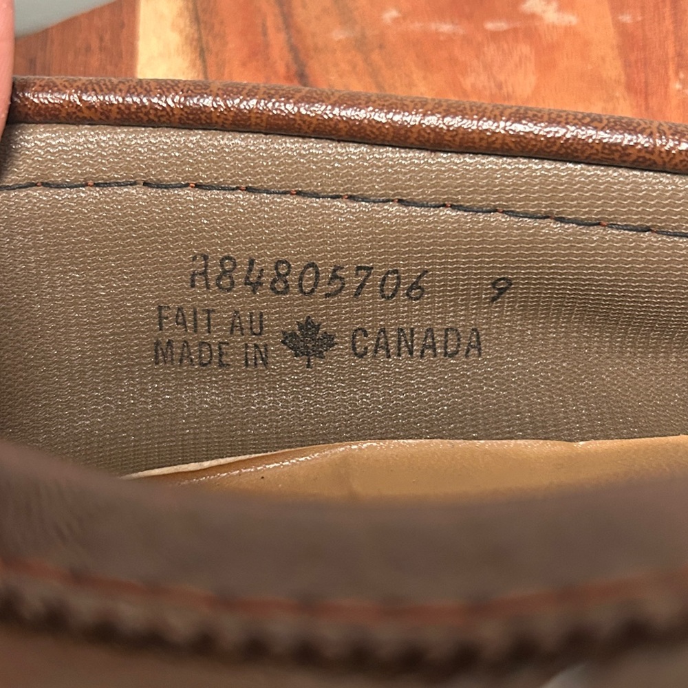 Vintage 80s Moccasin Slippers Yorkshire Shoes For Men Size 9 - Picture 5 of 8